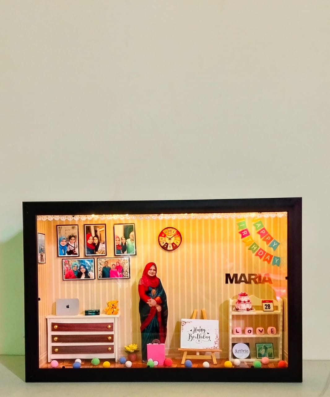 100% Unique Customized Anniversary 3D Shadow Box - Image 5