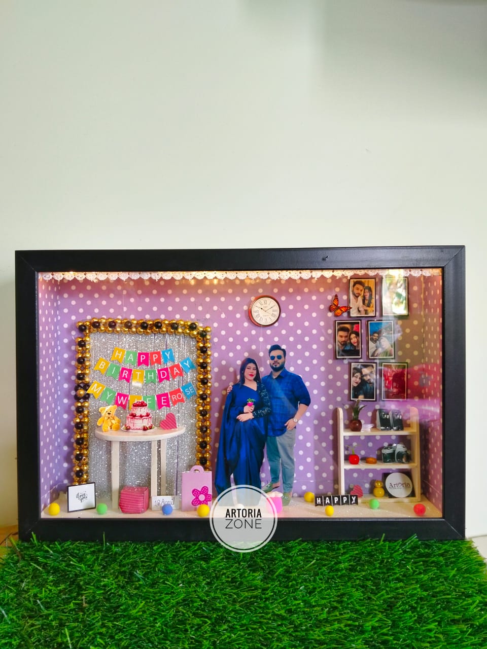 100% Unique Customized Anniversary 3D Shadow Box - Image 2